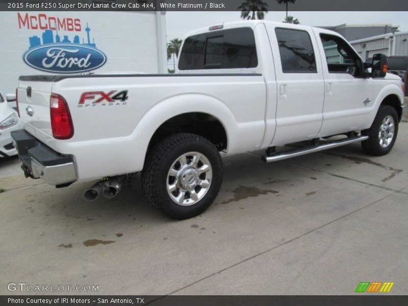 White Platinum / Black 2015 Ford F250 Super Duty Lariat Crew Cab 4x4
