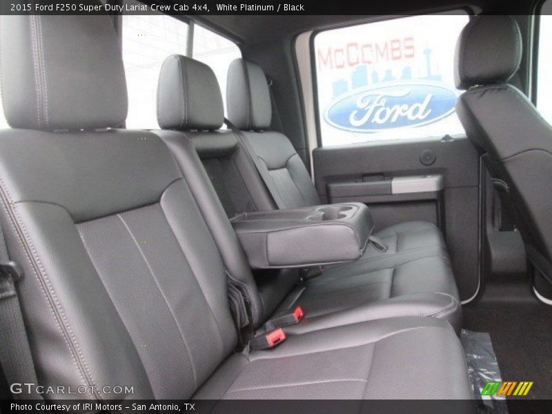 White Platinum / Black 2015 Ford F250 Super Duty Lariat Crew Cab 4x4