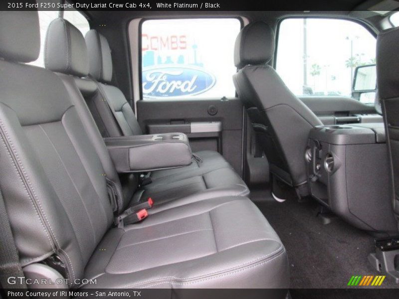 White Platinum / Black 2015 Ford F250 Super Duty Lariat Crew Cab 4x4