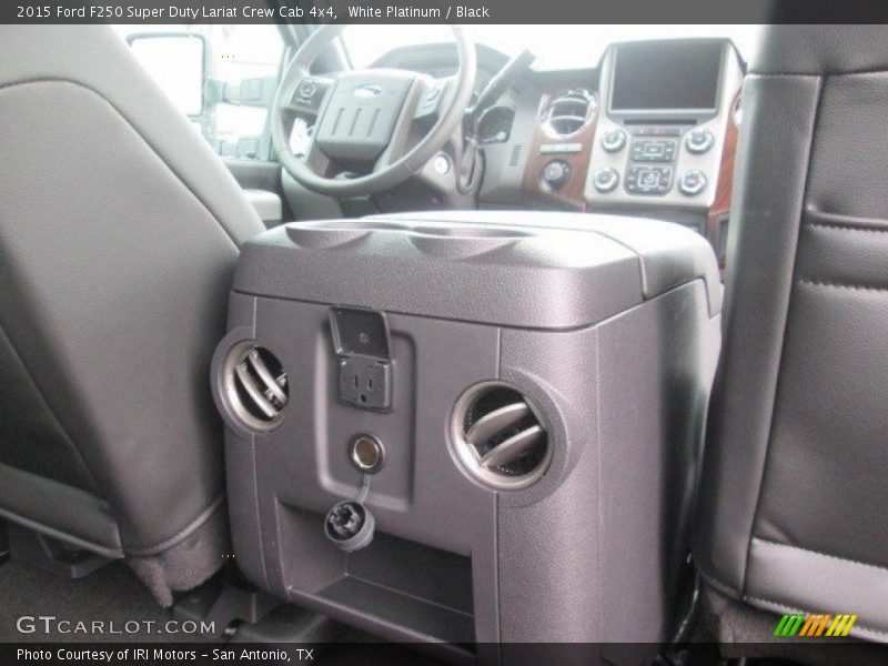 White Platinum / Black 2015 Ford F250 Super Duty Lariat Crew Cab 4x4