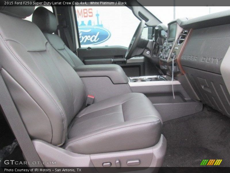 White Platinum / Black 2015 Ford F250 Super Duty Lariat Crew Cab 4x4