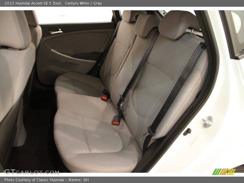 Century White / Gray 2013 Hyundai Accent SE 5 Door