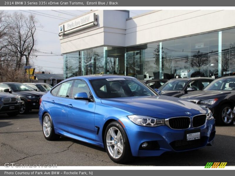 Estoril Blue / Black 2014 BMW 3 Series 335i xDrive Gran Turismo