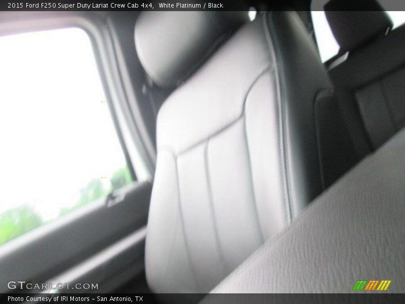 White Platinum / Black 2015 Ford F250 Super Duty Lariat Crew Cab 4x4