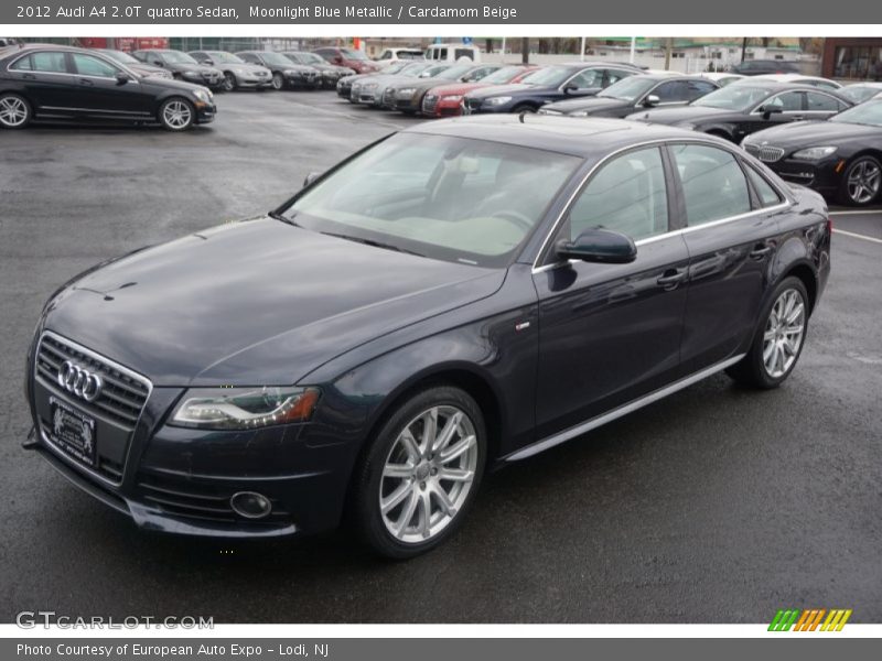 Moonlight Blue Metallic / Cardamom Beige 2012 Audi A4 2.0T quattro Sedan