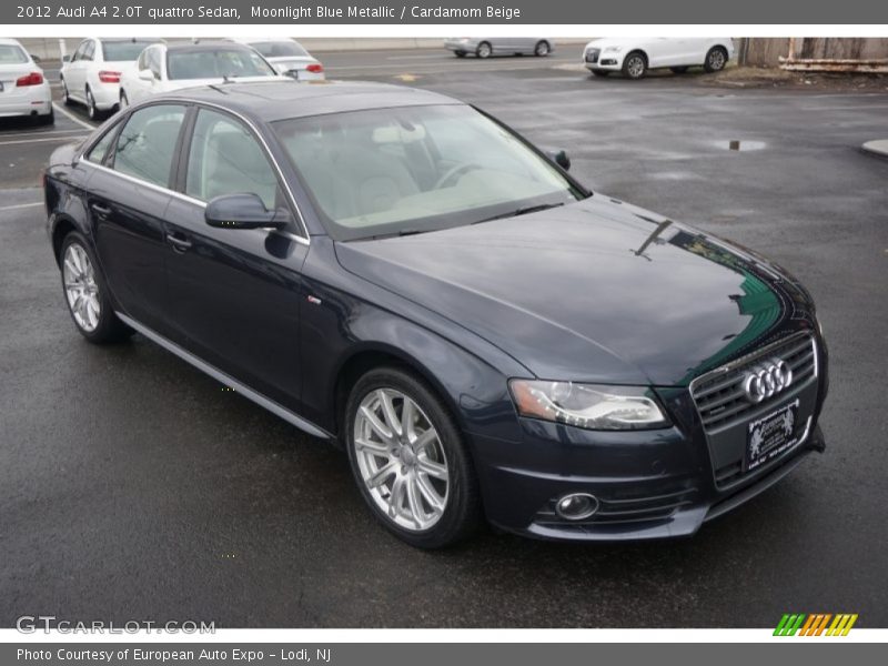 Moonlight Blue Metallic / Cardamom Beige 2012 Audi A4 2.0T quattro Sedan