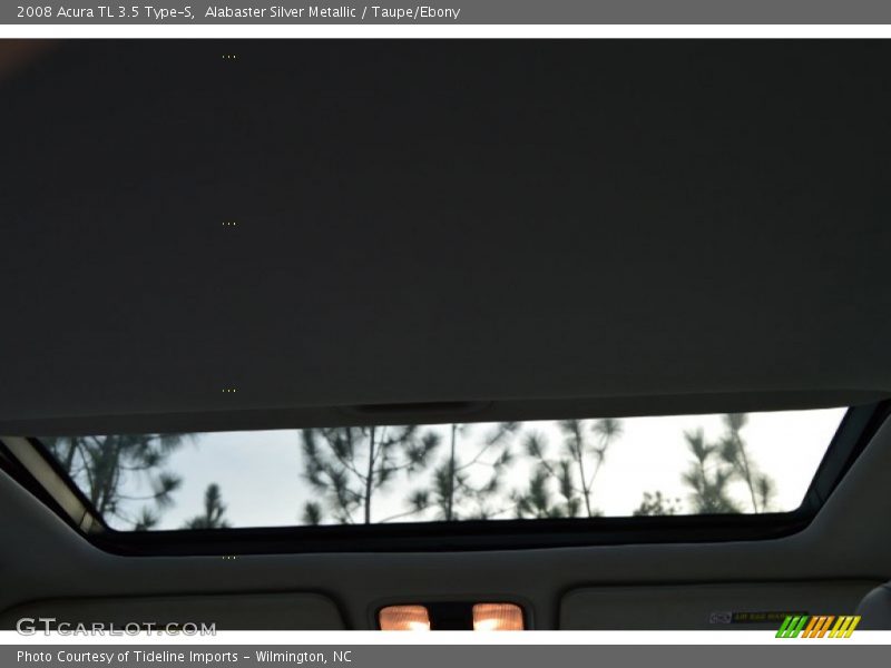 Alabaster Silver Metallic / Taupe/Ebony 2008 Acura TL 3.5 Type-S