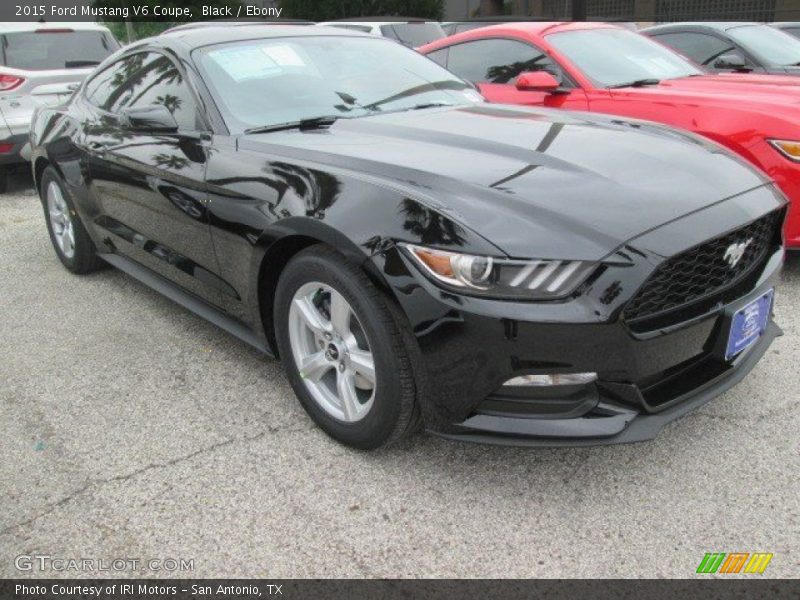 Black / Ebony 2015 Ford Mustang V6 Coupe