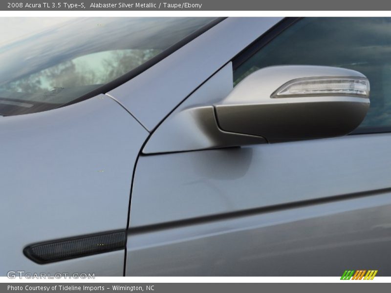 Alabaster Silver Metallic / Taupe/Ebony 2008 Acura TL 3.5 Type-S