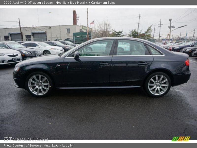 Moonlight Blue Metallic / Cardamom Beige 2012 Audi A4 2.0T quattro Sedan