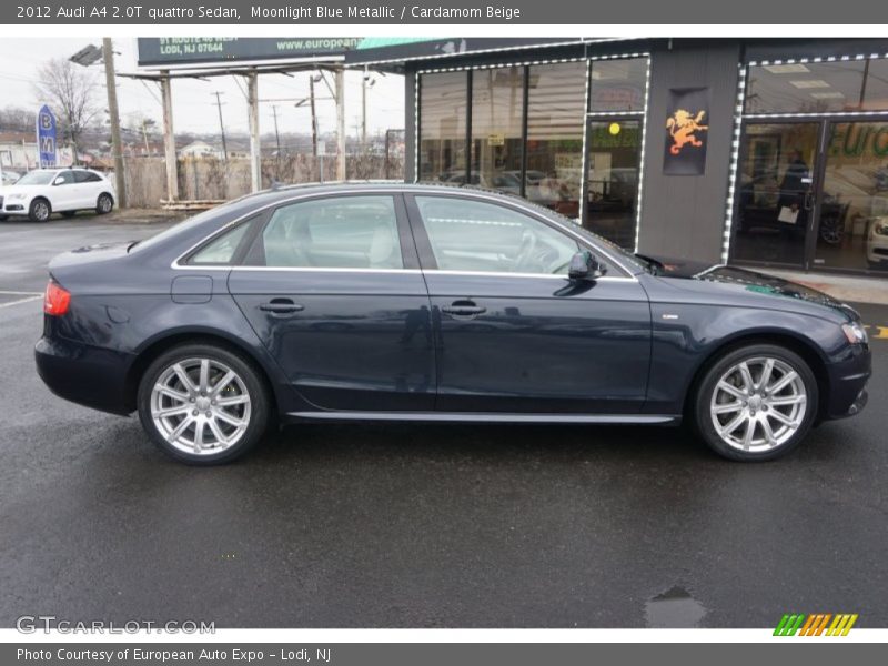Moonlight Blue Metallic / Cardamom Beige 2012 Audi A4 2.0T quattro Sedan