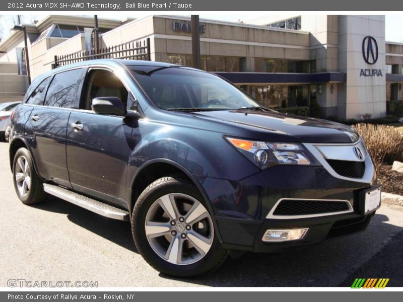 Bali Blue Pearl / Taupe 2012 Acura MDX SH-AWD Technology
