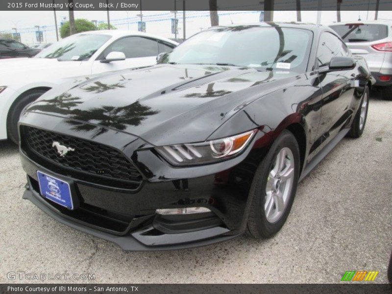 Black / Ebony 2015 Ford Mustang V6 Coupe