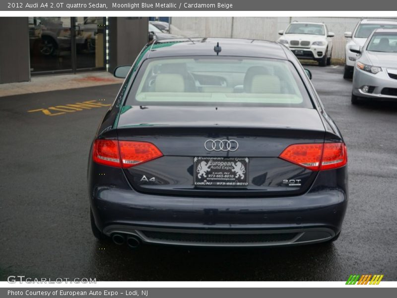 Moonlight Blue Metallic / Cardamom Beige 2012 Audi A4 2.0T quattro Sedan