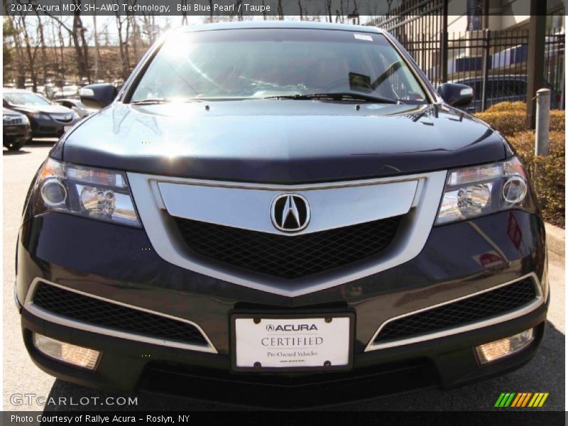 Bali Blue Pearl / Taupe 2012 Acura MDX SH-AWD Technology