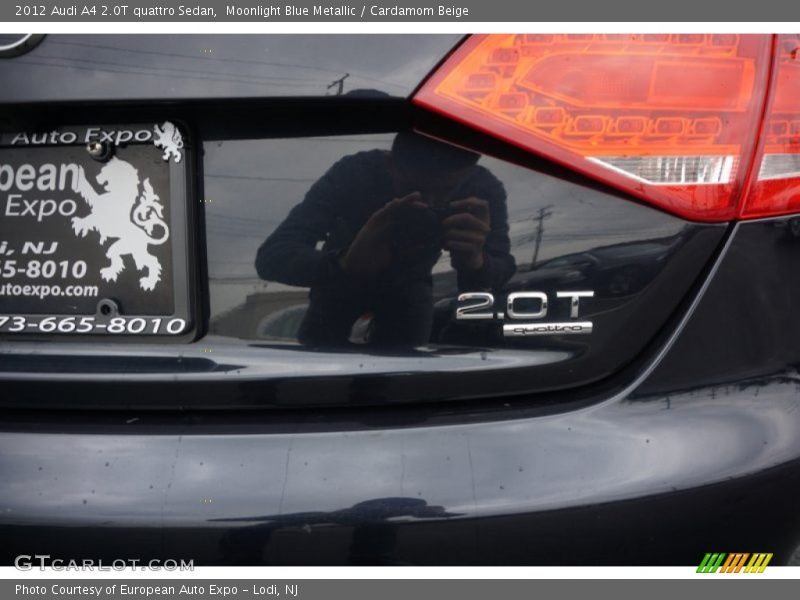 Moonlight Blue Metallic / Cardamom Beige 2012 Audi A4 2.0T quattro Sedan