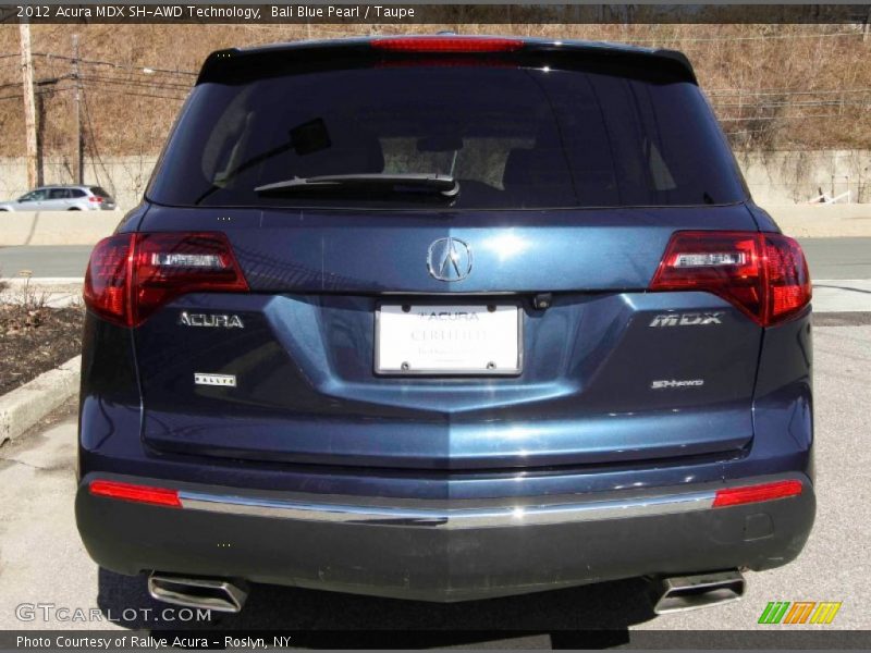 Bali Blue Pearl / Taupe 2012 Acura MDX SH-AWD Technology
