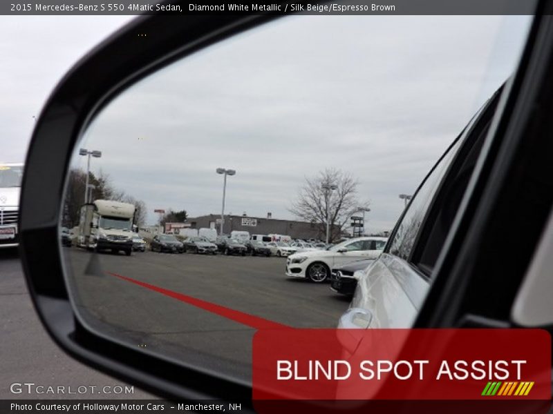 Diamond White Metallic / Silk Beige/Espresso Brown 2015 Mercedes-Benz S 550 4Matic Sedan