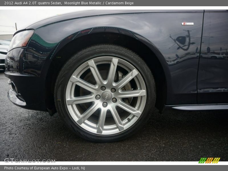 Moonlight Blue Metallic / Cardamom Beige 2012 Audi A4 2.0T quattro Sedan