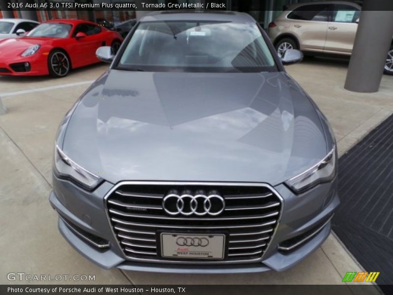 Tornado Grey Metallic / Black 2016 Audi A6 3.0 TFSI Premium Plus quattro