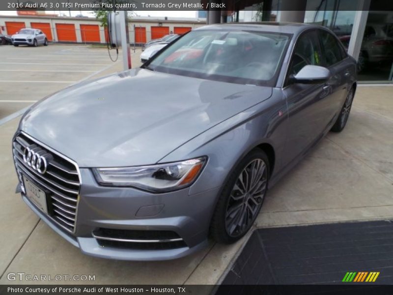 Tornado Grey Metallic / Black 2016 Audi A6 3.0 TFSI Premium Plus quattro