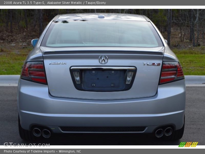Alabaster Silver Metallic / Taupe/Ebony 2008 Acura TL 3.5 Type-S