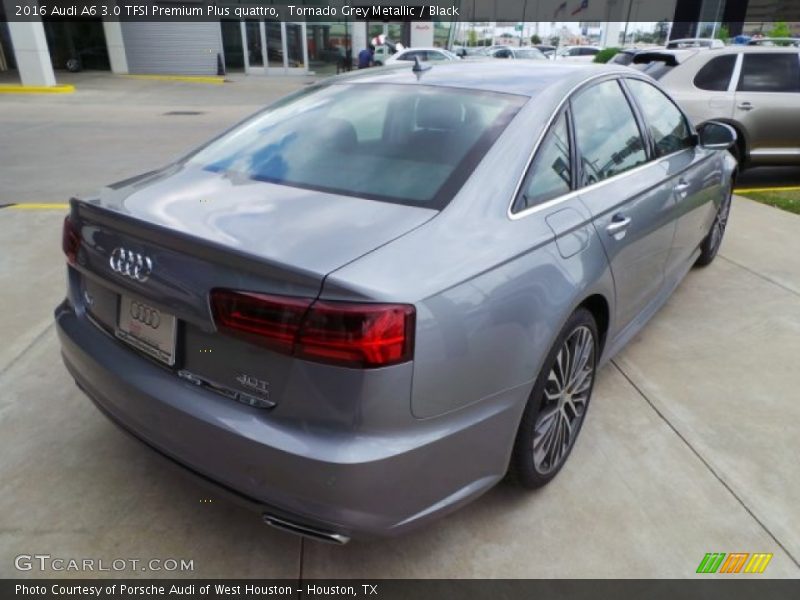 Tornado Grey Metallic / Black 2016 Audi A6 3.0 TFSI Premium Plus quattro