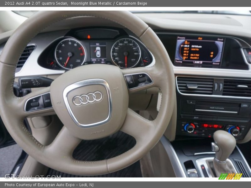 Moonlight Blue Metallic / Cardamom Beige 2012 Audi A4 2.0T quattro Sedan