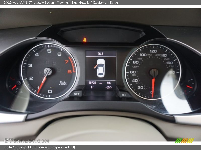 Moonlight Blue Metallic / Cardamom Beige 2012 Audi A4 2.0T quattro Sedan