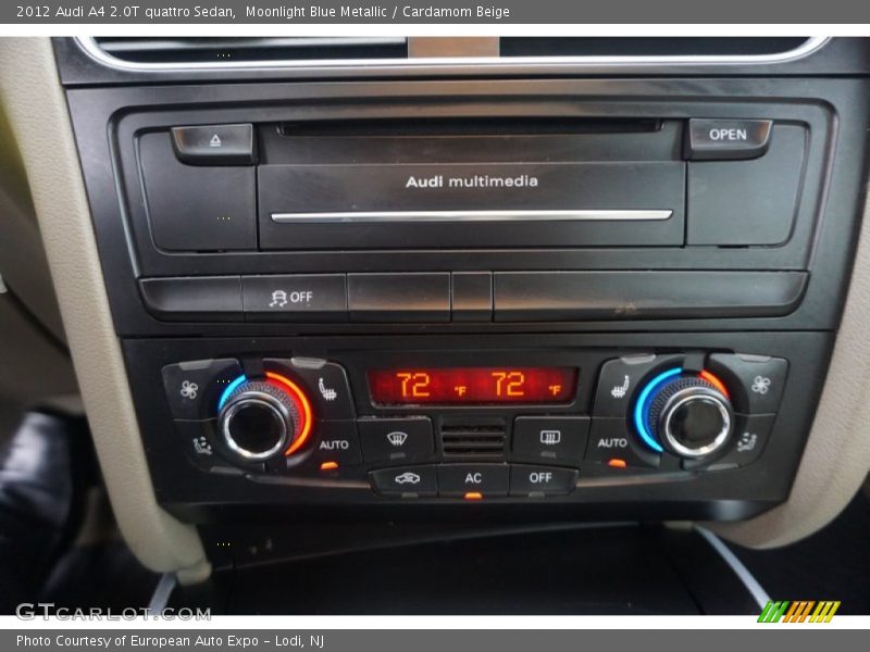 Moonlight Blue Metallic / Cardamom Beige 2012 Audi A4 2.0T quattro Sedan