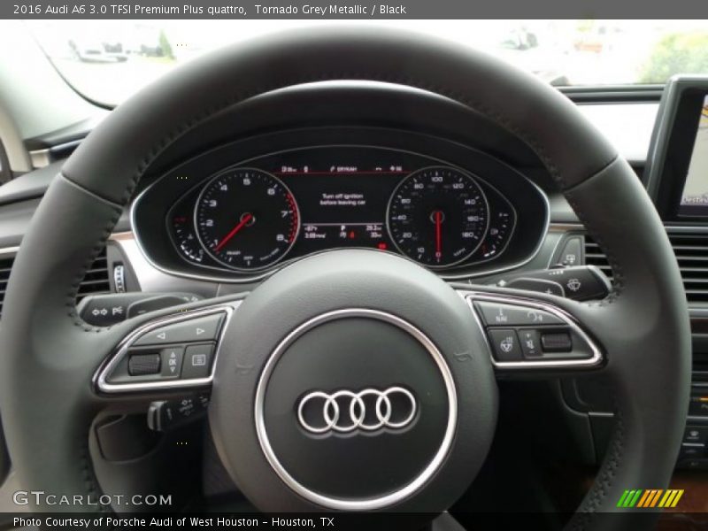 Tornado Grey Metallic / Black 2016 Audi A6 3.0 TFSI Premium Plus quattro
