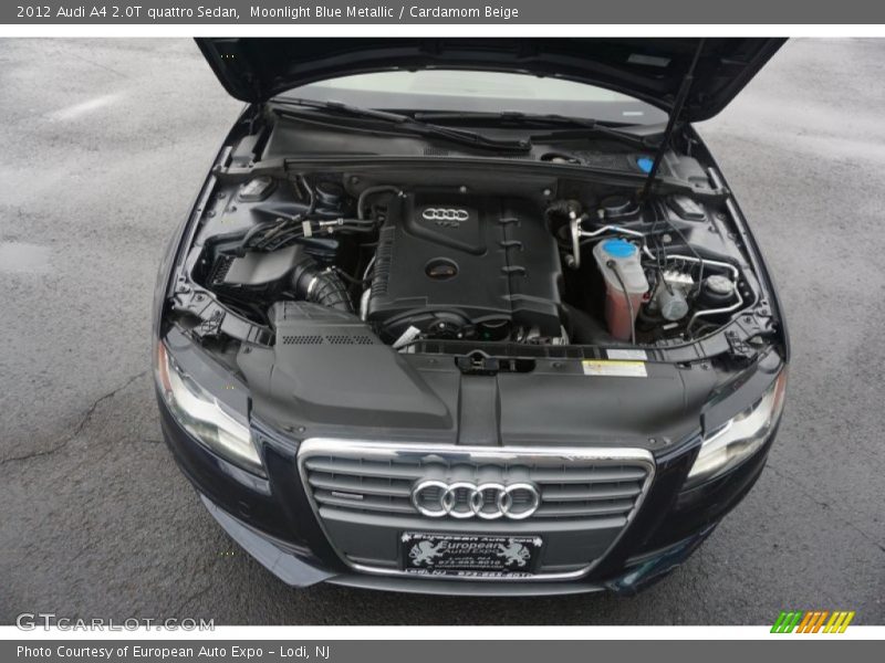 Moonlight Blue Metallic / Cardamom Beige 2012 Audi A4 2.0T quattro Sedan