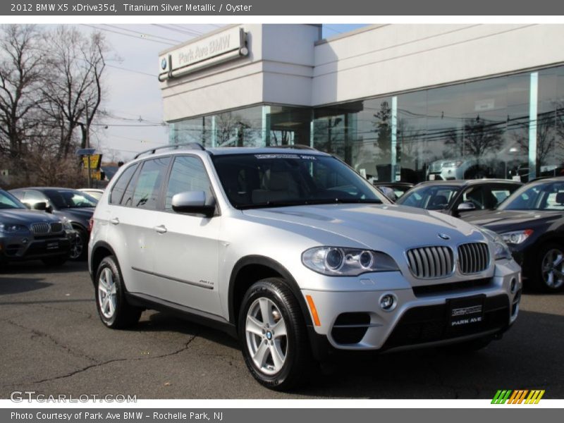 Titanium Silver Metallic / Oyster 2012 BMW X5 xDrive35d
