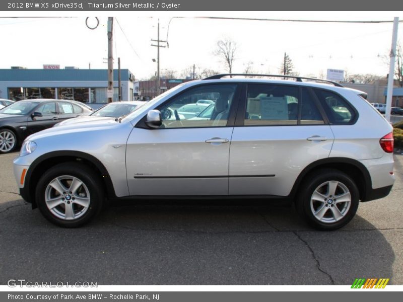 Titanium Silver Metallic / Oyster 2012 BMW X5 xDrive35d
