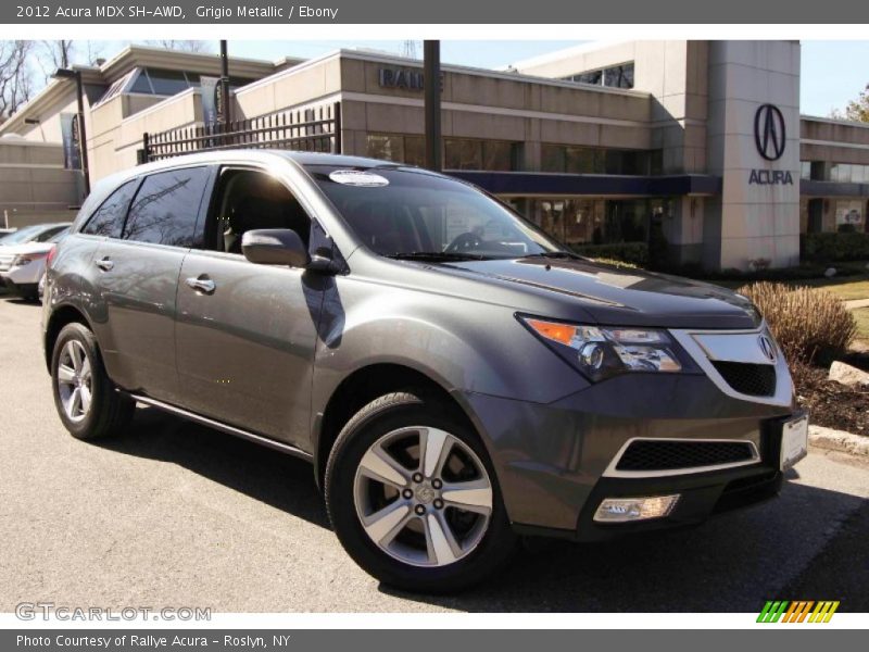 Grigio Metallic / Ebony 2012 Acura MDX SH-AWD
