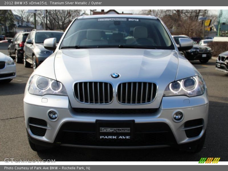 Titanium Silver Metallic / Oyster 2012 BMW X5 xDrive35d