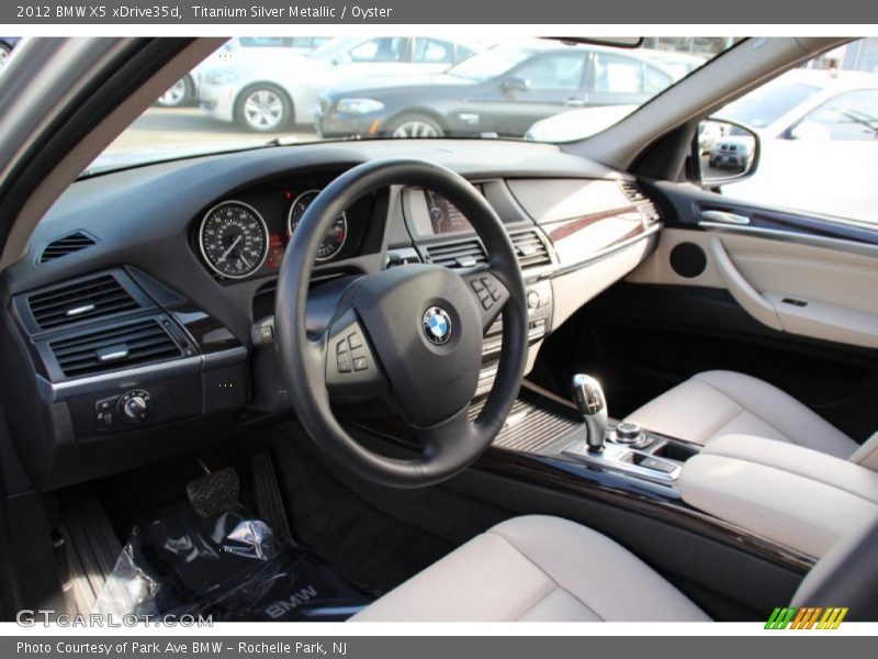 Titanium Silver Metallic / Oyster 2012 BMW X5 xDrive35d