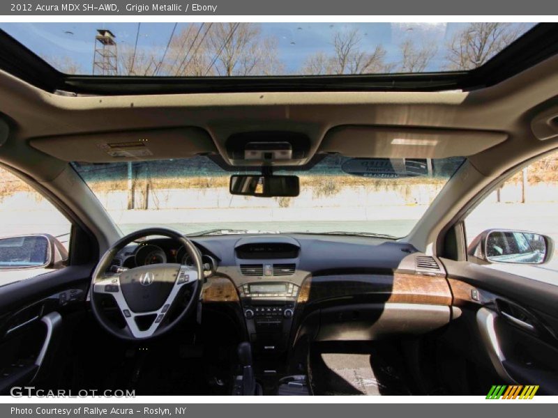 Grigio Metallic / Ebony 2012 Acura MDX SH-AWD