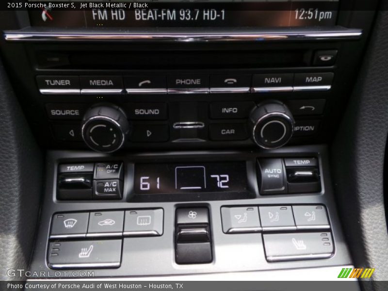 Controls of 2015 Boxster S