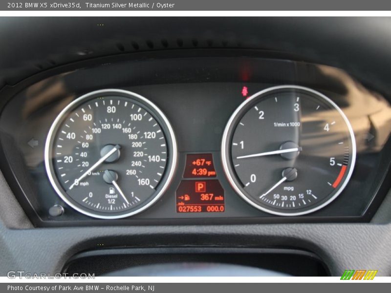 Titanium Silver Metallic / Oyster 2012 BMW X5 xDrive35d