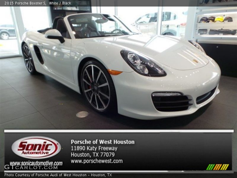 White / Black 2015 Porsche Boxster S
