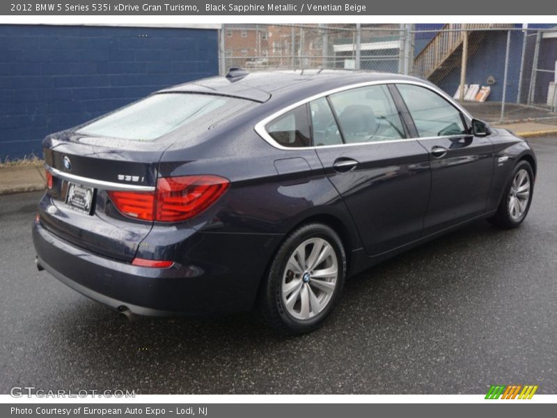 Black Sapphire Metallic / Venetian Beige 2012 BMW 5 Series 535i xDrive Gran Turismo