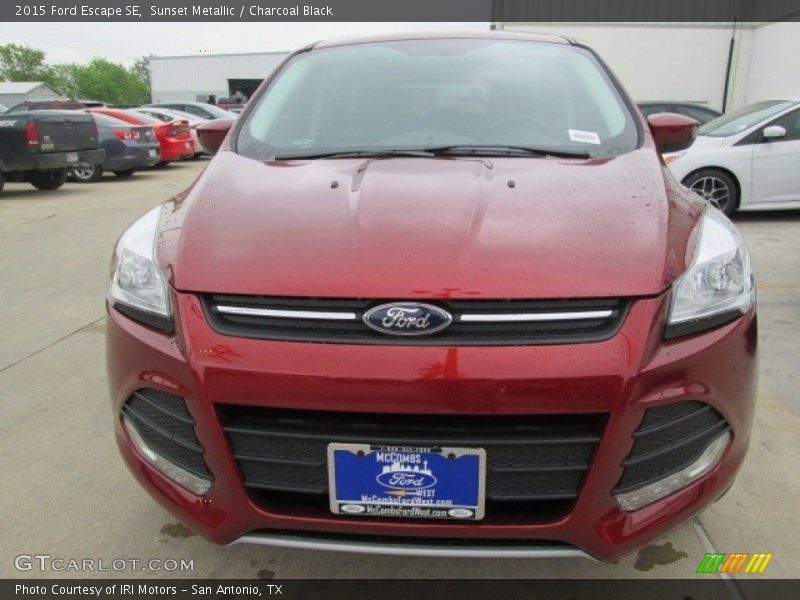 Sunset Metallic / Charcoal Black 2015 Ford Escape SE