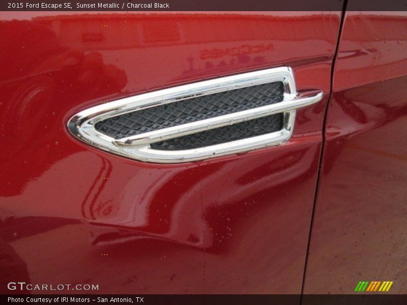 Sunset Metallic / Charcoal Black 2015 Ford Escape SE