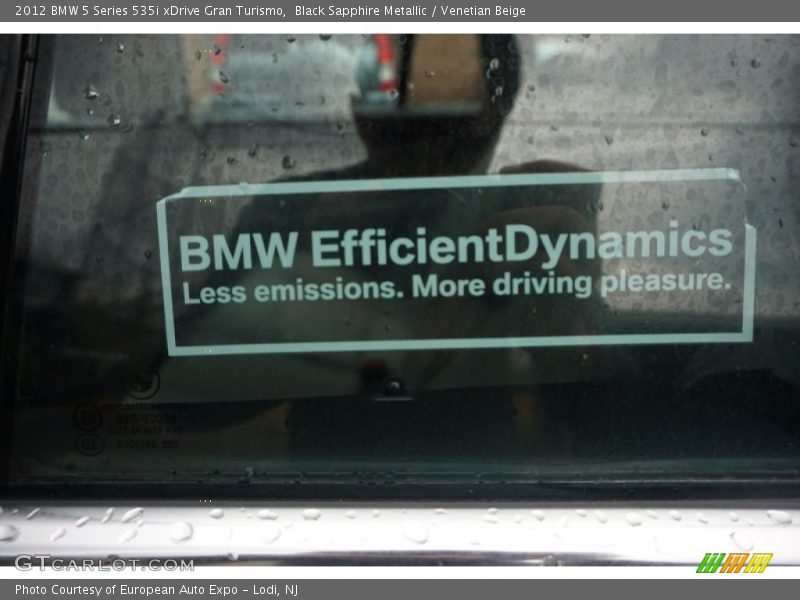 Black Sapphire Metallic / Venetian Beige 2012 BMW 5 Series 535i xDrive Gran Turismo