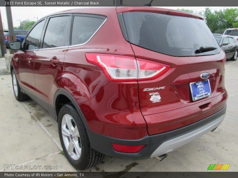 Sunset Metallic / Charcoal Black 2015 Ford Escape SE