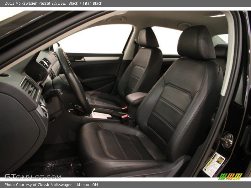 Black / Titan Black 2012 Volkswagen Passat 2.5L SE