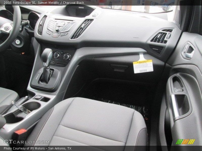 Sunset Metallic / Charcoal Black 2015 Ford Escape SE