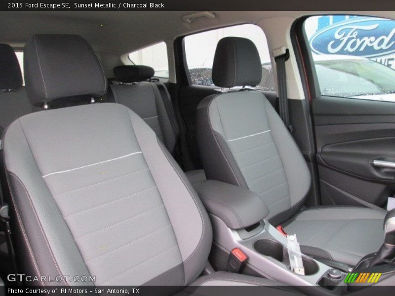 Sunset Metallic / Charcoal Black 2015 Ford Escape SE