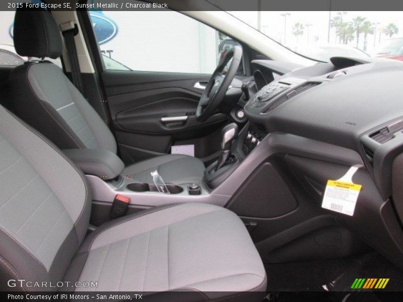 Sunset Metallic / Charcoal Black 2015 Ford Escape SE